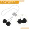 Partuto 1 Piece Artificial Crystal Bow Mink Hair Car Rear