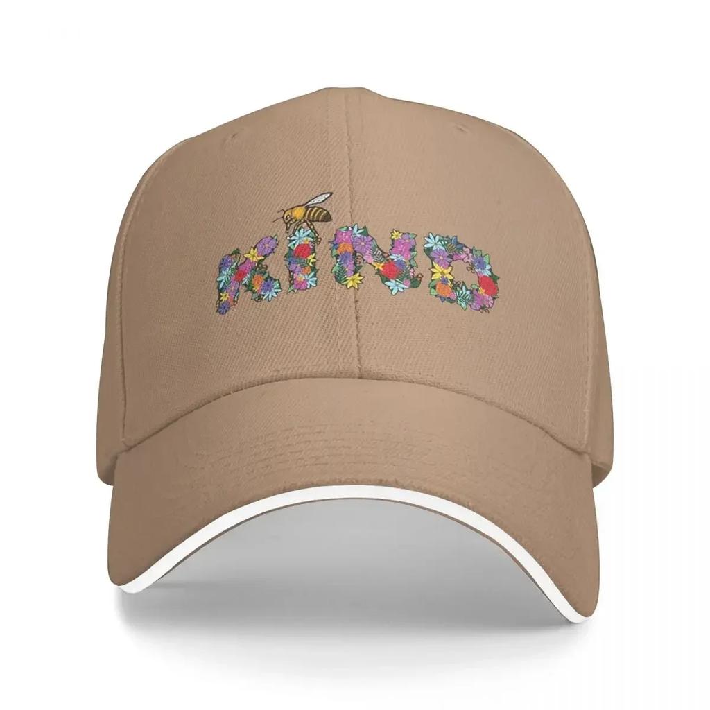 New Bee Kind Cap Fashion Casual Baseball Caps Adjustable Hat Hip Hop Summer Unisex Baseball Hats Customizable Polychromatic
