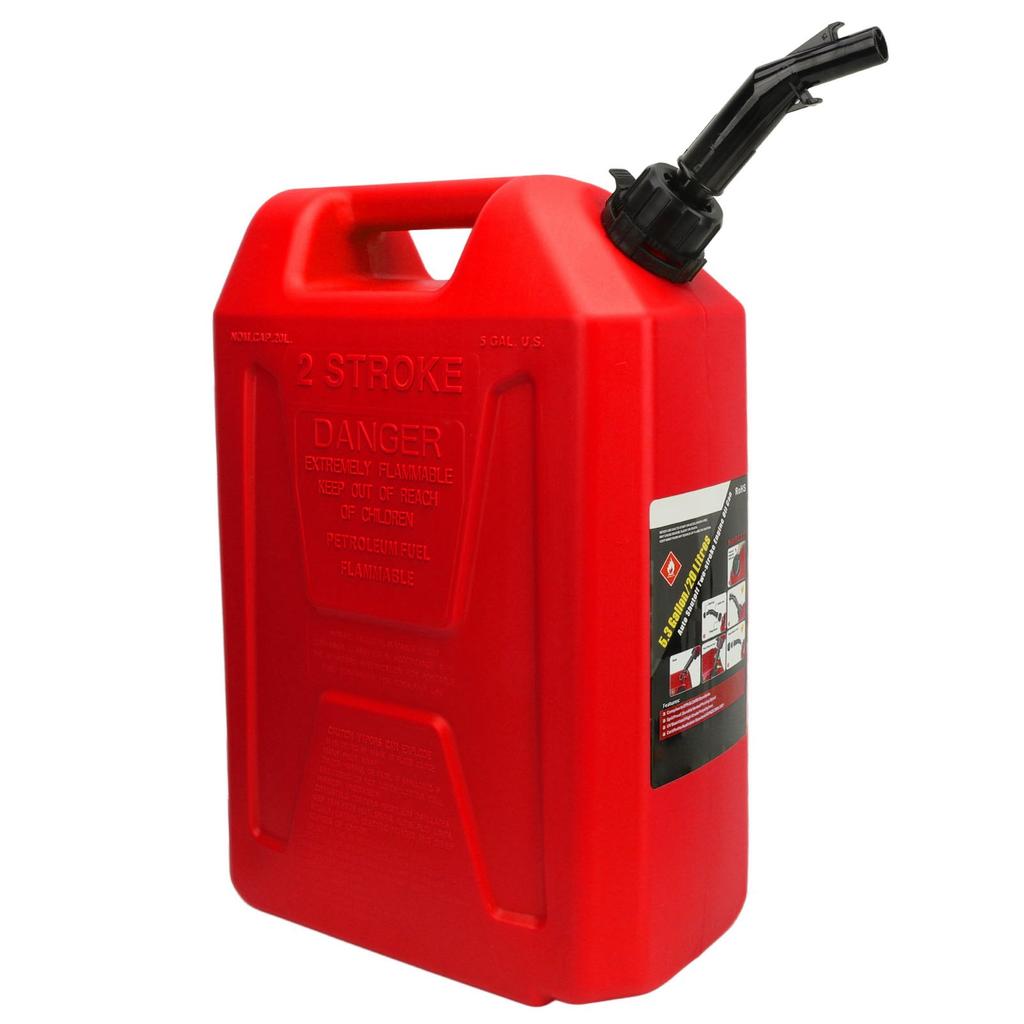 20L Gas Can HDPE Anti Static Self Exhausting Gasoline Oil Petrol Storage Cans Backup Fuel Container Red