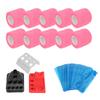 10pcs Tattoo Pen Elastic Bandage 200pcs Blue Tattoo Machine Pen Covers 3pcs Tattoo Ink Cup Holder