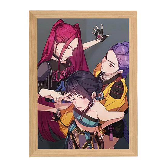 Malerei Lampe Wiederaufladbares LED Licht Leuchtende Wandkunst Licht Lebendige Farbe Kunst Beleuchtung Nachtlicht