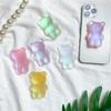 Korean Symphony Color Bear Airbag Holder, Cartoon Candy Bear Frosted Mobile Phone Holder, Desktop Folding Gift