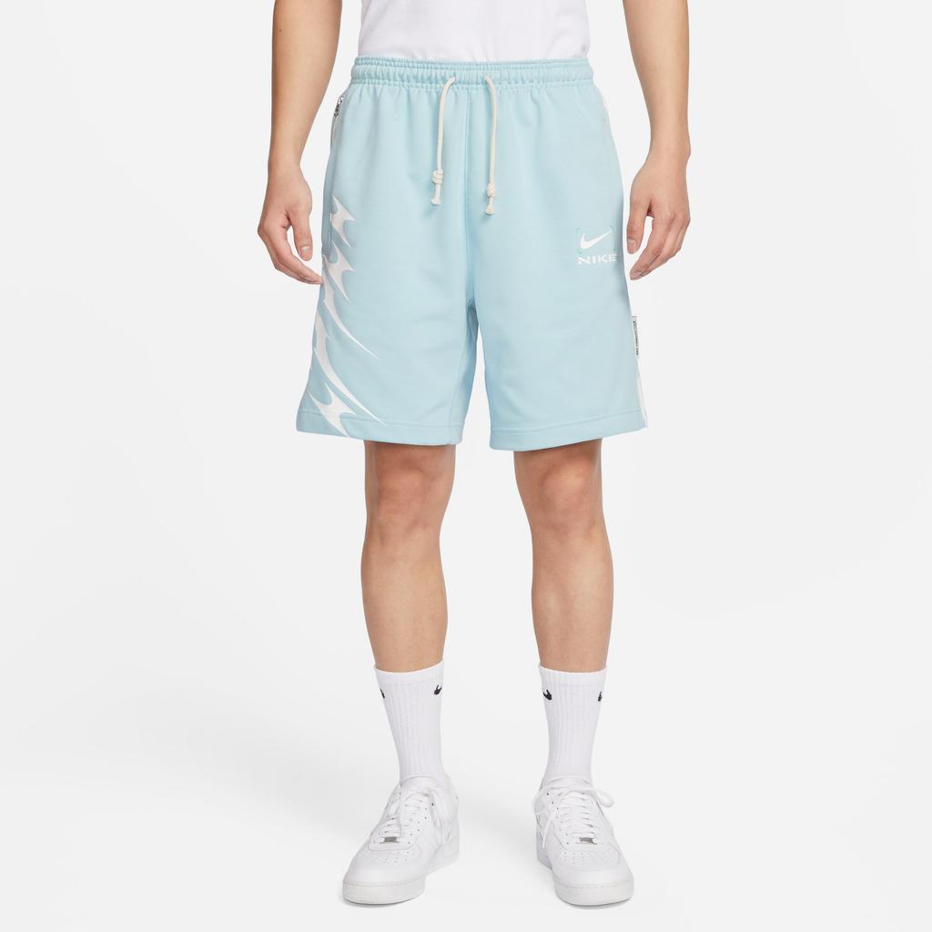 Nike SS23 Dri-Fit Geometric Print Drawstring Loose Basketball Shorts Men Bottoms Rave-Ocean-Blue FJ7225-442