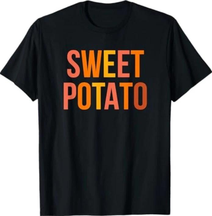 Sweet Potato and Grouchy Potato Thanksgiving Couple Matching T-Shirt XL