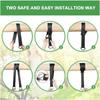 2 PCS Tree Swing Hanging Kit 5ft Swing Straps Holds 2200 Lbs with 2 Safer Lock Snaps Perfect for Swing Seat, Plank, Hammock