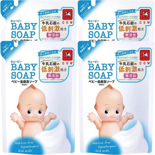 

[Оптовая покупка] Детское мыло для всего тела Kewpie (Тип пены) Заправка 350 мл x 4