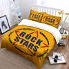 Rock Stars Yellow Bedding Set Bedding Duvet Cover Set Duvet Cover Pillowcases (1 * Duvet Cover 2 * Pillowcases, without duvet insert)