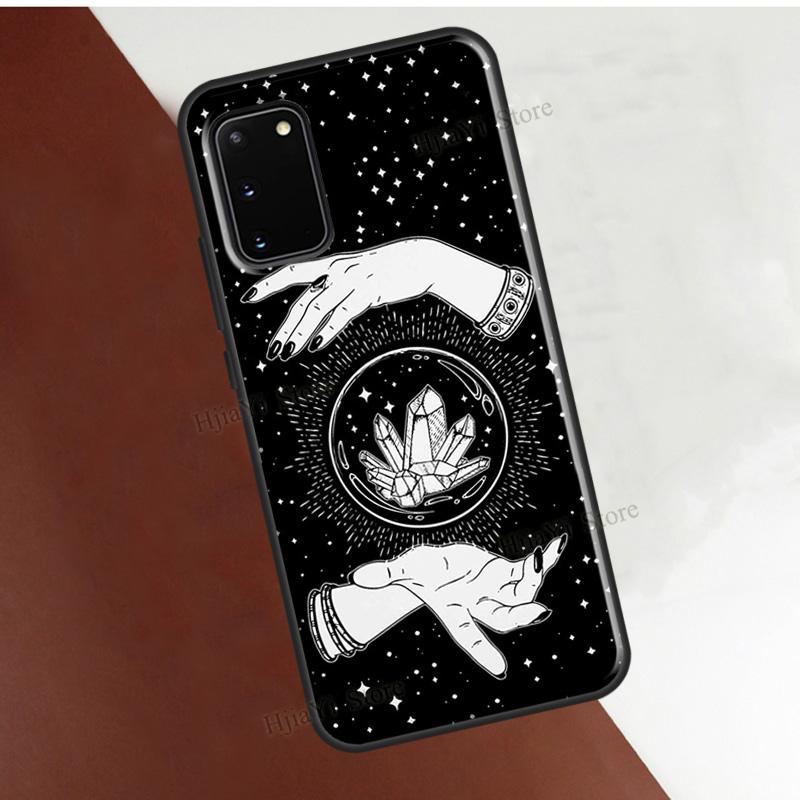 Occult Witchcraft Moon Gothic Witch Cover For Samsung Galaxy S22 Ultra S21 S20 FE Note 20 S8 S9 S10 Note 10 Plus Phone Case