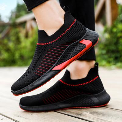 Men's Breathable Knit Casual Shoes Sports Running Shoes Anti-slip Sneakers Tennis Walking Trainers for Men