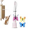 Electric Cat Toy Interactive Suction Cup Stimulating Automatic Electronic Toy Wand for Small Medium Kitten Home Apartment Play