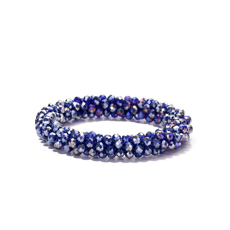 LOVBEAFAS Boho Elastic Bracelets & Bangles For Women Vintage Stretch Bohemian Femme Crystal Glass Beads Bracelets Party Zircon