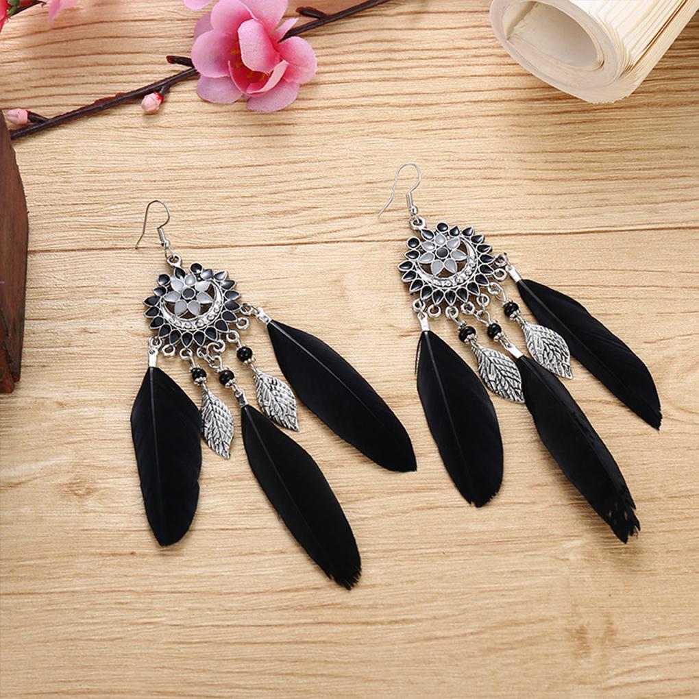  Earring Ethnic Style Exquisite Tassel Earrings Lightweight Portable Ear Pendants Ear Ring for Women Girls