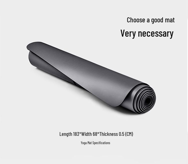 Shi Yan 5MM PU Rubber Yoga Mat - Bright Leather, Customizable with Logo/Pattern