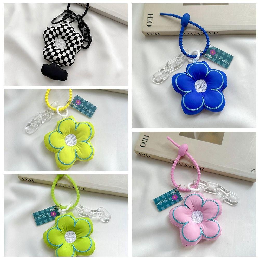 Key Chain Stuffed Sunflower Pendant Jewelry Fabric Flower Bag Pendant  Key Accessories