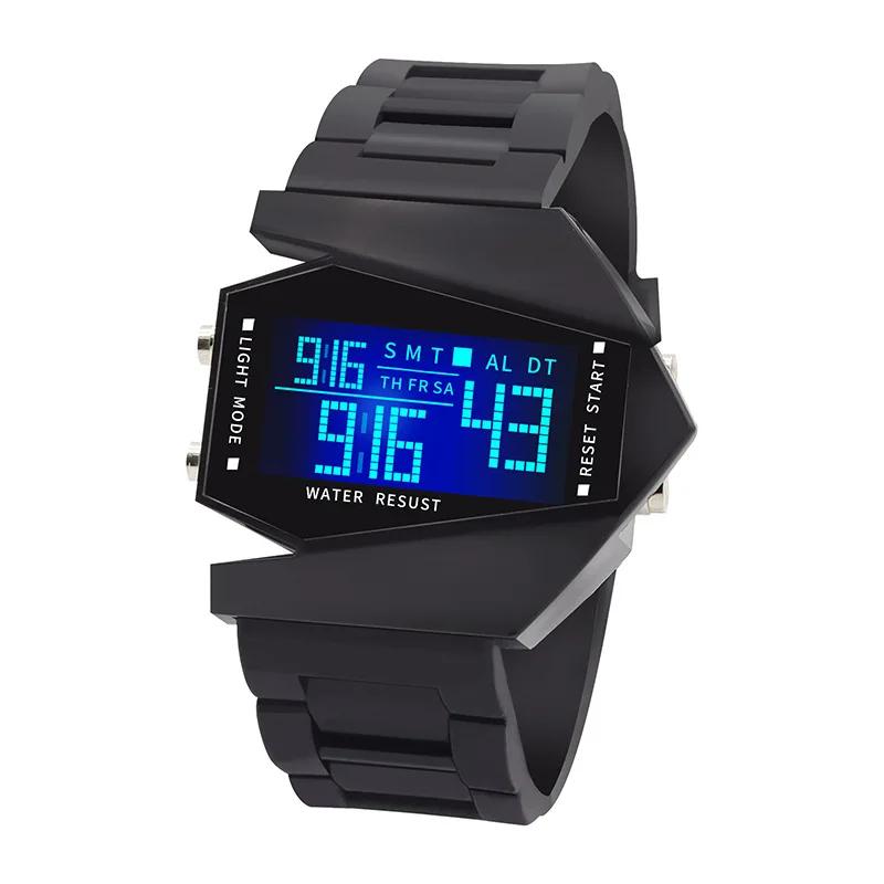 New Creative Digital Watches for Kids Luminous Wateproof Silicone Strap Sports Watch Multifunction Alarm Clock Sports Watch