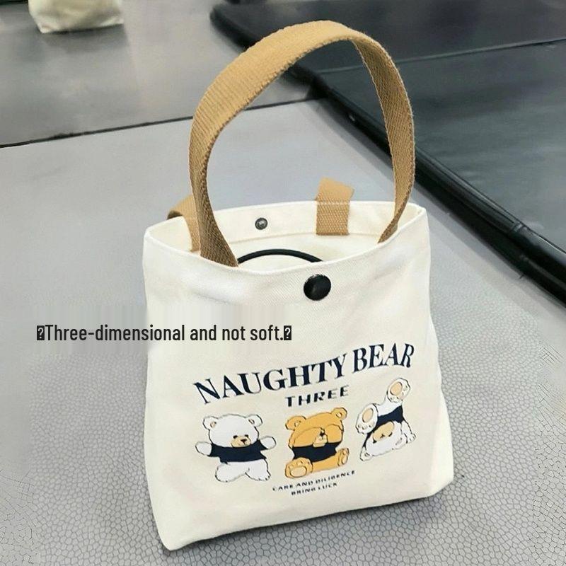 Neue Damen Canvas Handtasche: Arbeit, Student, Mittagessen Aufbewahrung, Geschenktasche