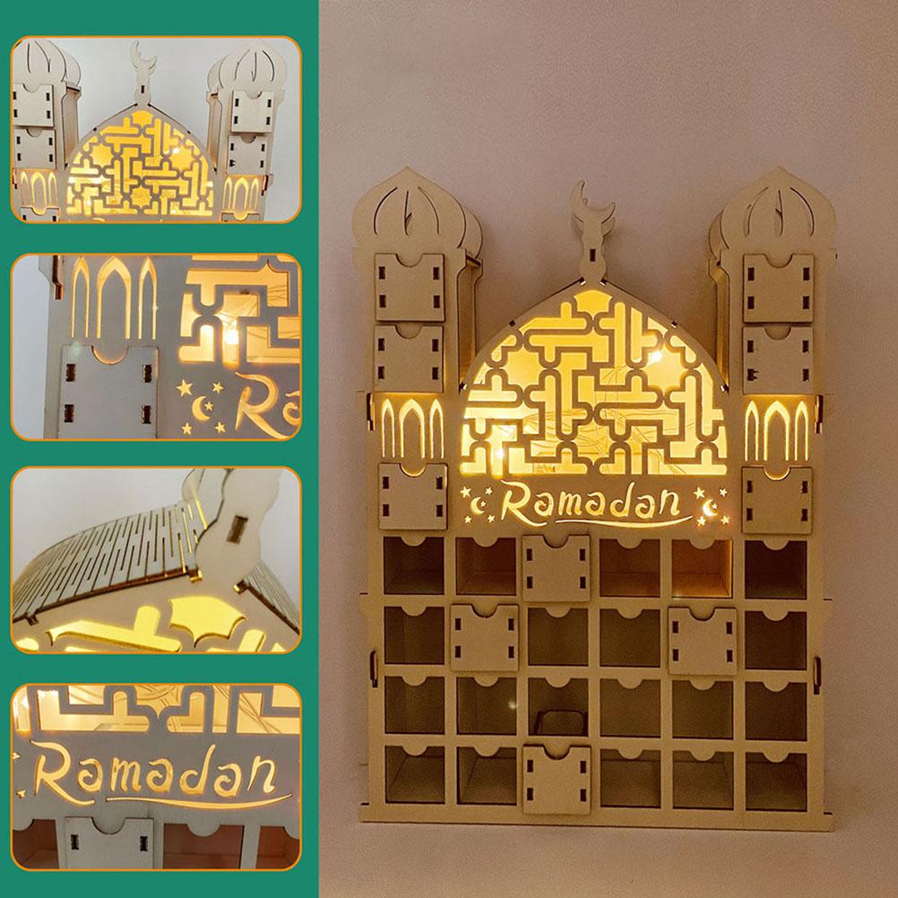Wooden Ramadan Advent Calendar 2022 Eid Ramadan Mubarak Advent Calendar with Drawers 30 Days