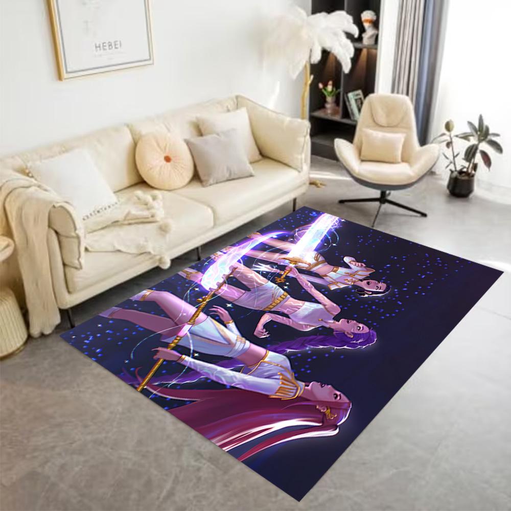 Ethereal Sword Dance Floor Rug Office Rug Perfect for Hallway Balcony Dining Room Dormitory Anti-slip Rug Anime Office Decor Wedding Party Gift