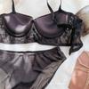 Neue Frauen Unterwäsche Set Sexy Spitze Stickerei Bh Set Mode 3/4 Tasse Push-Up Büstenhalter Einstellbare Dessous Weibliche Bhs Höschen