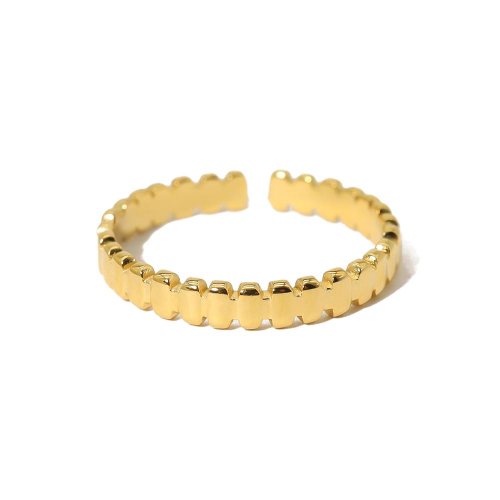 WILD & FREE Minimalist Stainless Steel Thin Adjustable Rings for Women Classic Simple Trendy Accessories Jewelry