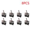 1-10Pcs Heavy Duty Car Boat Rocker Toggle Switch 15A 250V 2Pin SPST ON/OFF Rocker Switches Waterproof Boot Button