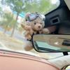 Accessorie Used for Car Gear Shift Decoration Cute Turn Signal Dolls Wiper Dolls Rearview Mirror Ornament Car Internet Celebrity