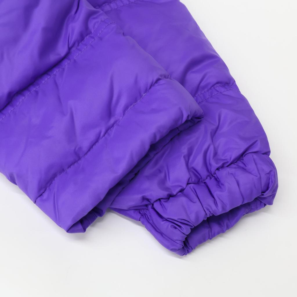PRADA [Good condition/domestic regular] 290543 R192 Triangle logo plate hooded down jacket Jacket 42 purpleUsed