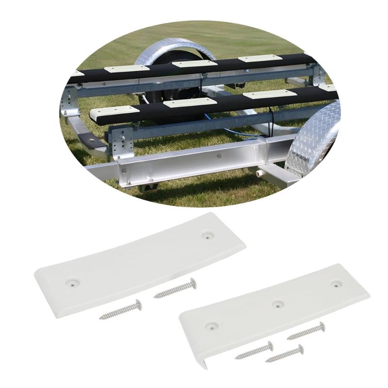 Marine Trailer Bunk Slide Pads With End Caps for Boat Trailers ABS Material Strong & Corrosion Resistant for 3X10 Inch