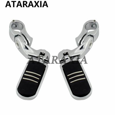 32mm 1-1/4" Motorcycle Highway Crash Bar Pegs Short Footpegs Clamps Engine Guard Mounts For Harley Softail Touring Dyna