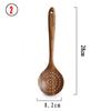 1-7pcs/set Teak Natural Wood Tableware Spoon Ladle Turner Rice Colander Soup Skimmer Cooking Spoon Scoop Kitchen Reusable Tool