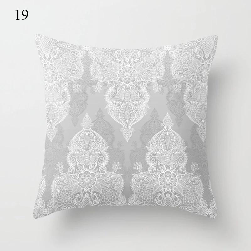 Grey series family pillowcase square  home office cushion cover