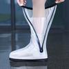 High-Top Non-Slip Unisex Rain Boot Covers - Thickened & Wear-Resistant, Mid-Calf Shoe Protectors for Rainy Days.