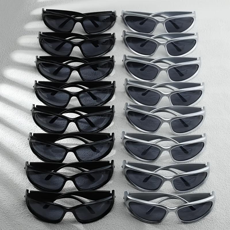 16 Stück Y2K Punk Style Umrandete Herren Personalisierte Modebrillen Party