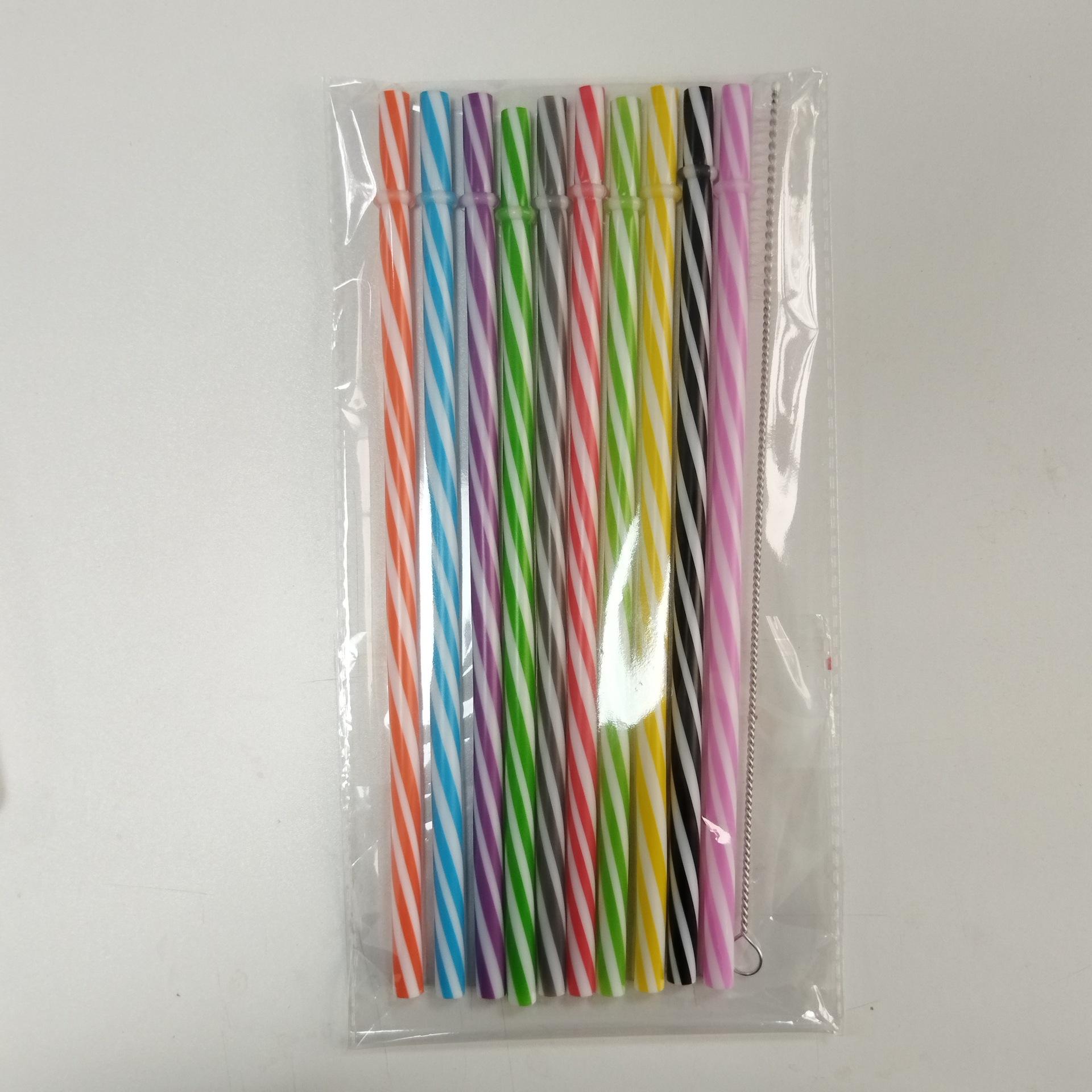 

10 шт. Многоразовая соломинка Подходит для стакана-термоса Starbucks Универсальная соломинка Диаметр 7 мм Пластиковые аксессуары для детской поилки