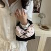 Sweet Lace Plaid Women'S Shoulder Bags Patchwork College Style Crossbody Bag Y2K Koreanhandbags