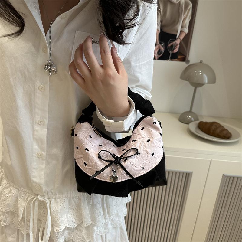 Sweet Lace Plaid Women'S Shoulder Bags Patchwork College Style Crossbody Bag Y2K Koreanhandbags