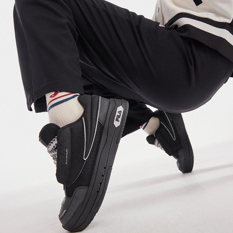 FILA Mix Dance Shoes Low Top Skate Shoes Women sneaker Deep-Black F12W314203FBK