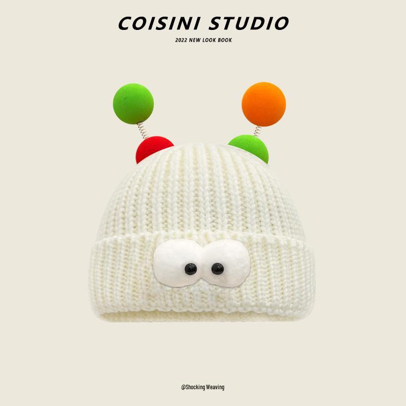 

Корейский стиль плетеный парик вязаная шапка - Милый, Забавный, Теплый, Защищающий от холода, Универсальный женский осенне-зимний, с защитой ушей M (56-58 cm)