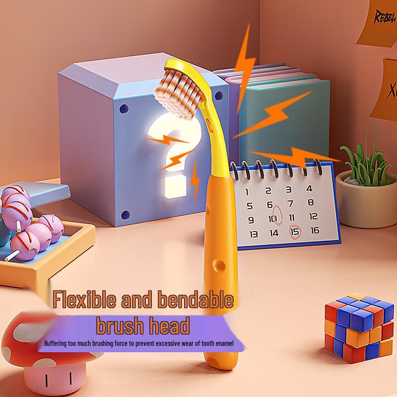 Nongtuo Cute Cheese Kids' Soft Bristle Toothbrush