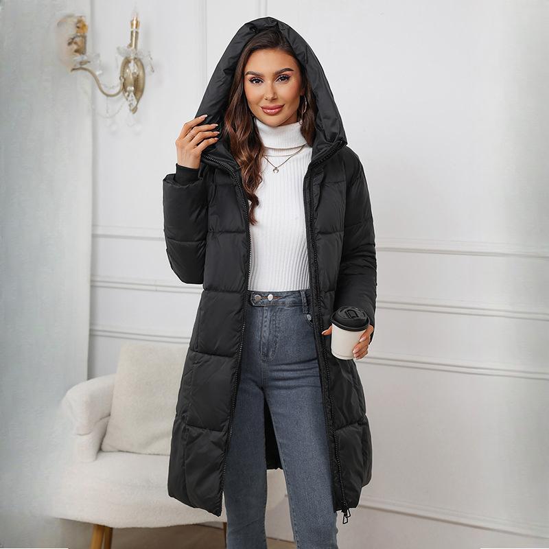 

Женское длинное пальто Осенне-зимние парки Женское толстое пуховое хлопковое пальто Женское повседневное Теплая толстая верхняя одежда Женский топ XXXL