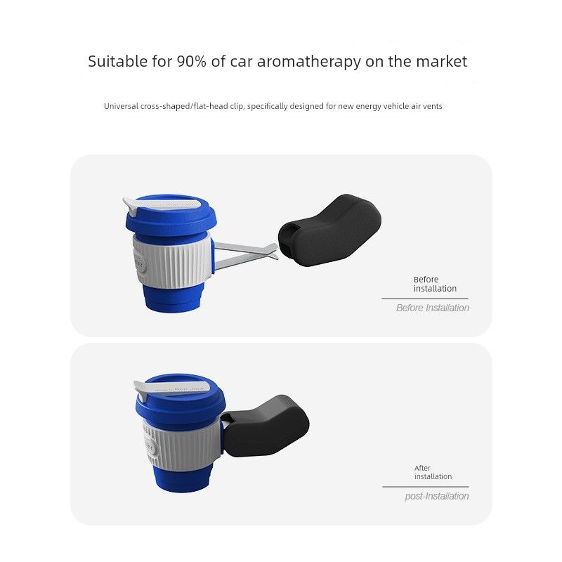 New Energy Vehicle Air Vent Clip Car Mount Adapter Aromatherapy Car Interior Accessories Modification