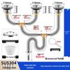 Commercial Stainless Steel Sink Drain Pipe