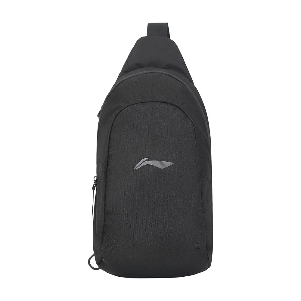 Li-Ning Sport Casual Simple Versatile Shoulder Bag Kids Shoulder Bag Black YBDU013-2 Black