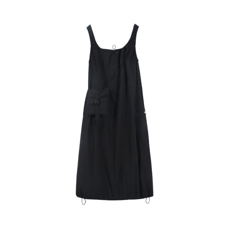 Sleeveless Vest Long Dress Women's Spring and Summer Loose A-word Skirt with Small Bag Backless Dress