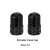 Mountain bike Schrader Valve caps,colored aluminum alloy round valve cover,Schrader Valve covers for bikes,dust caps