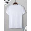 European Sizes Men's Casual Fashion T-Shirt with Creative Cartoon Design - Crew Neck, Short Sleeve, Breathable - Perfect for Summer
