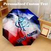 8 Rib Auto Folding Umbrella Rangers FC Print Custom Name Text Portable Rain Gear