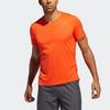 adidas T Shirts Men's Orange Crew Neck Moderate Straight Fit DZ9002