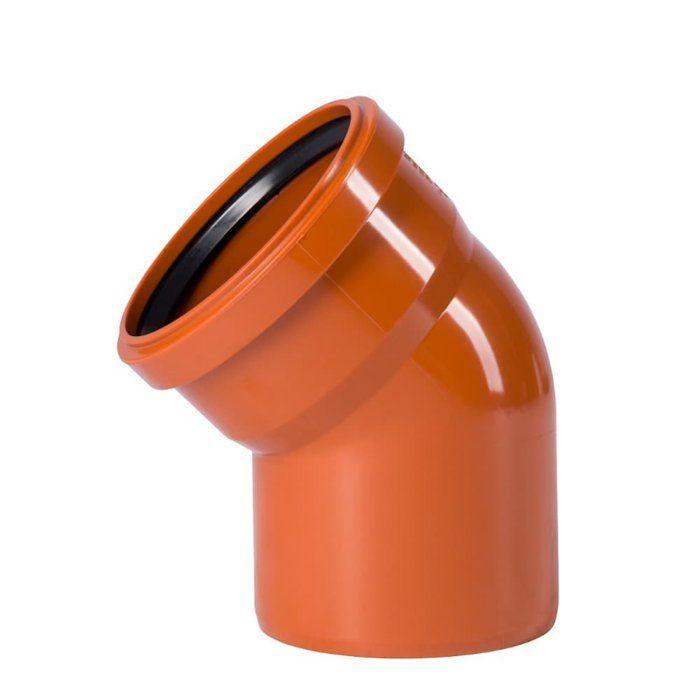 PVC Sewer Elbow DN 160, 45 Degrees - Boni-Shop