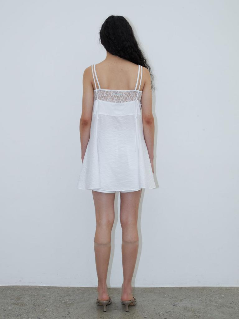 Text Room Mira Flare Dress White